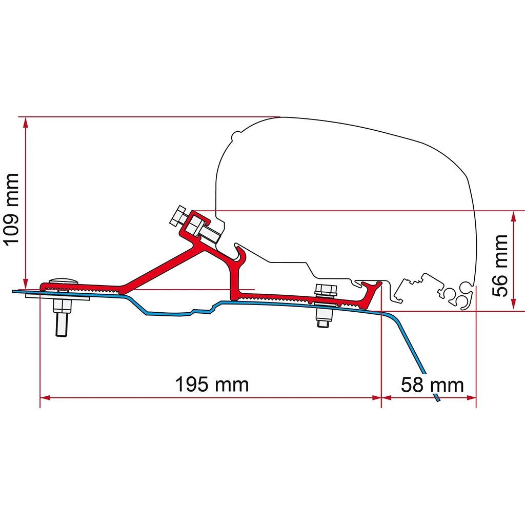 Fiamma Awning Brackets - Renault Master