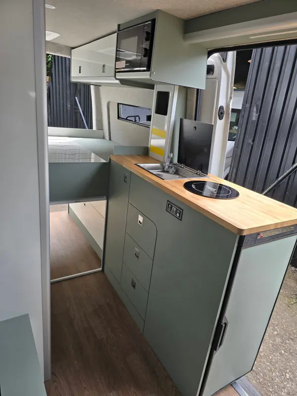 Microwave Shelf / Plate Cupboard