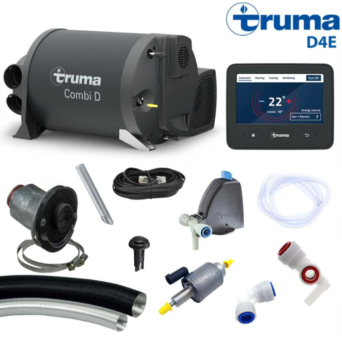 Truma Diesel Combi D4E Heater & Boiler iNet X Package